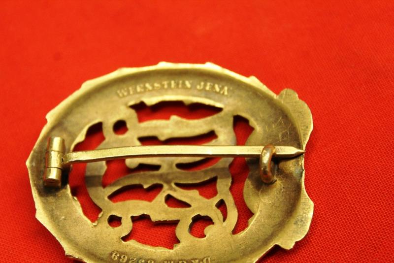German WW2 Sports badge Gold award, awarded by the German D.R.L.