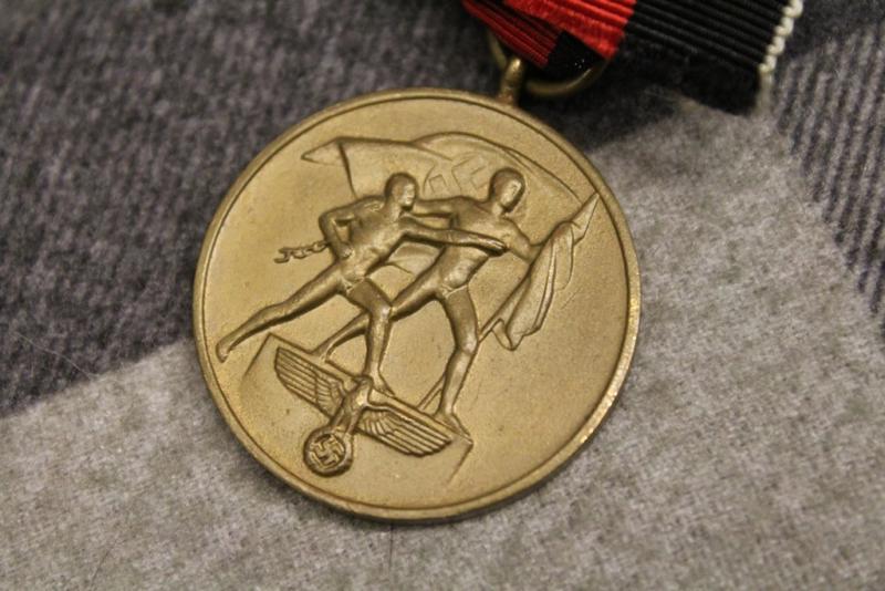 German Sudetenland Medal in vgc for age