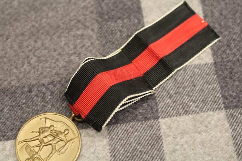German Sudetenland Medal in vgc for age