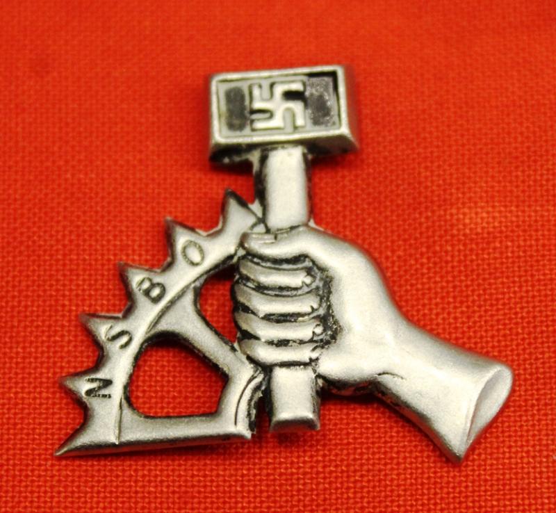 3rd Reich NSBO Cap Badge in vgc for age