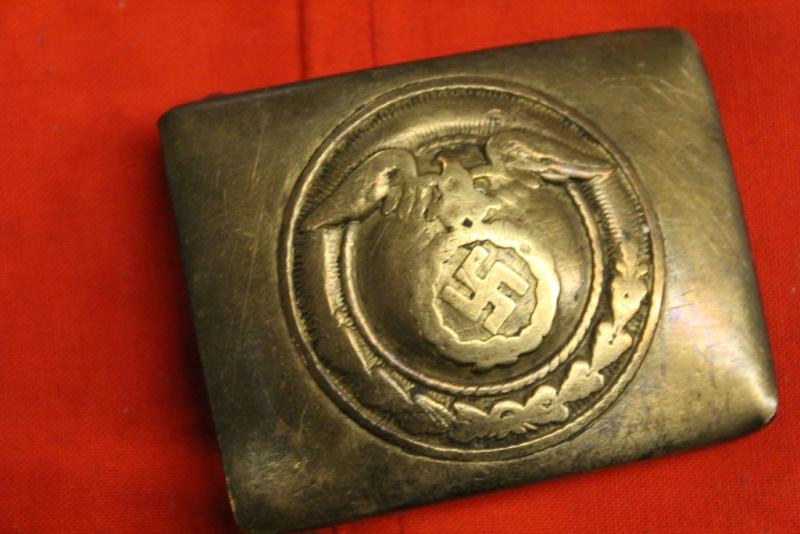 3rs Reich EXTREMELY RARE early SA Brass Belt Buckle marked STABIL DRGM