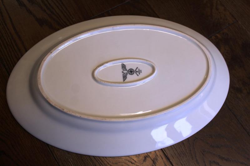 WW2 German Wehrmacht Mess Hall porcelain big platter, 1940 dated VGC for age