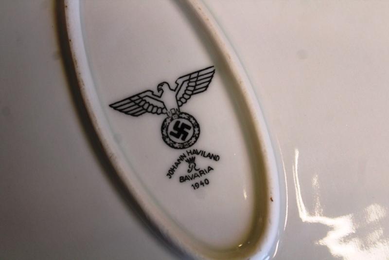 WW2 German Wehrmacht Mess Hall porcelain big platter, 1940 dated VGC for age