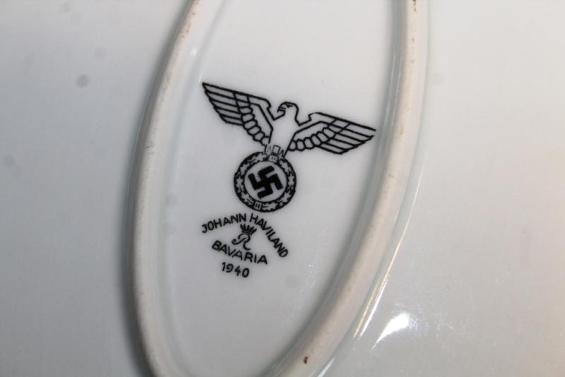 WW2 German Wehrmacht Mess Hall porcelain big platter, 1940 dated VGC for age