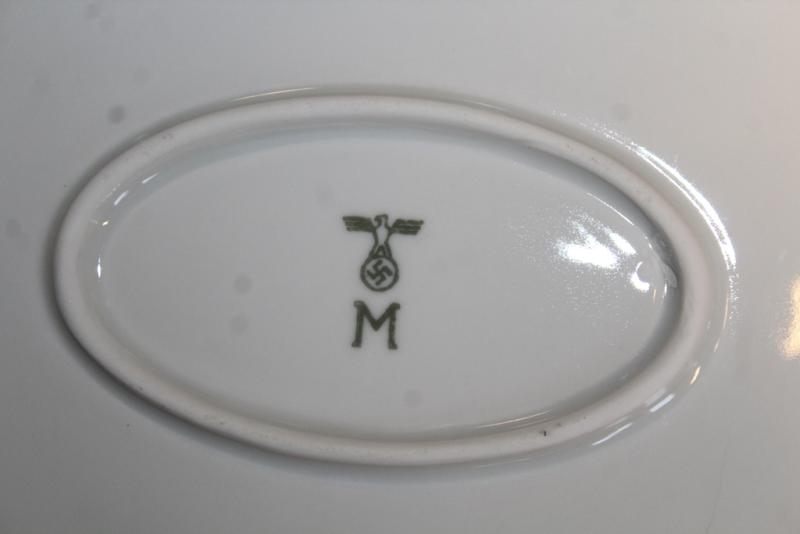 WW2 German KRIEGSMARINE Mess Hall big porcelain ovall platter,