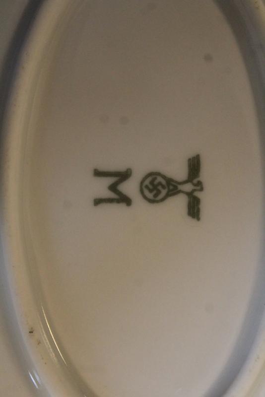 WW2 German KRIEGSMARINE Mess Hall big porcelain ovall platter,