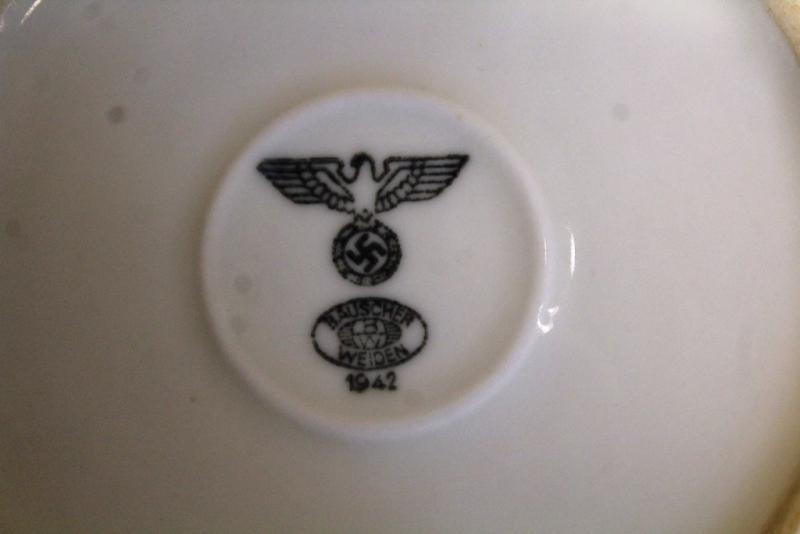 WW2 German Wehrmacht Mess Hall porcelain salad bowl, 1942