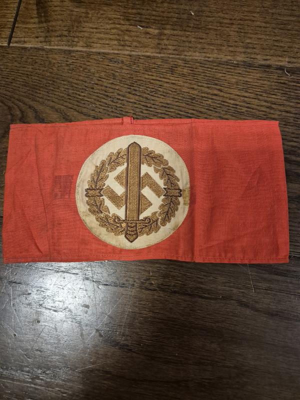 WW2 German SA sport armband,  very nice, 3 parts construction