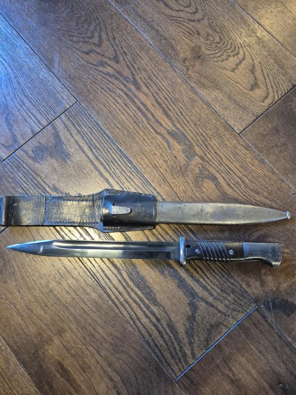 WW2 GERMAN K98 BAYONET BY F.W.HOLLER WAFFENFABRIK, SOLINGEN
