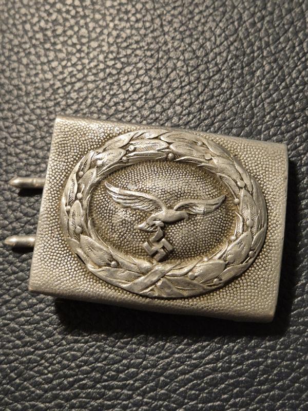 WW2 German Luftwaffe Belt Buckle 2 parts construction, after service