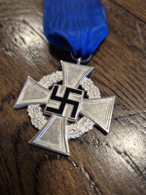 WW2 GERMAN 25 YEAR FAITHFUL SERVICE CROSS