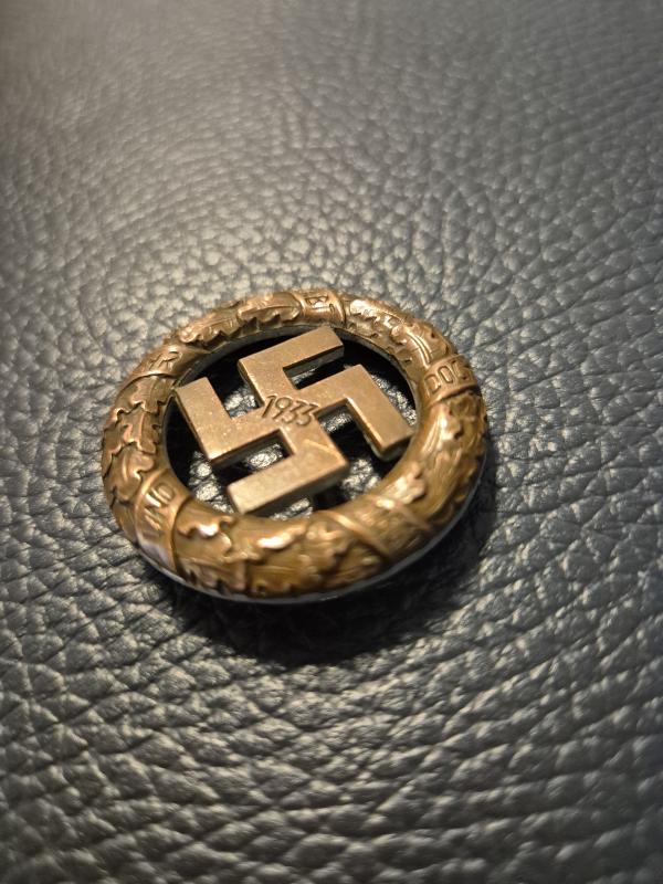 RARE original German NAZI time 1933 Gau München badge