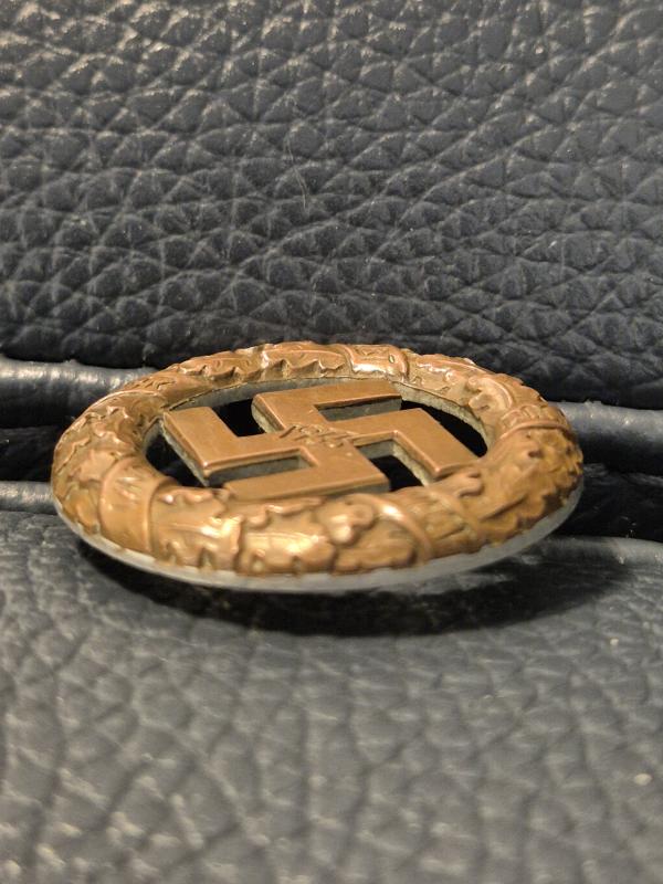 RARE original German NAZI time 1933 Gau München badge